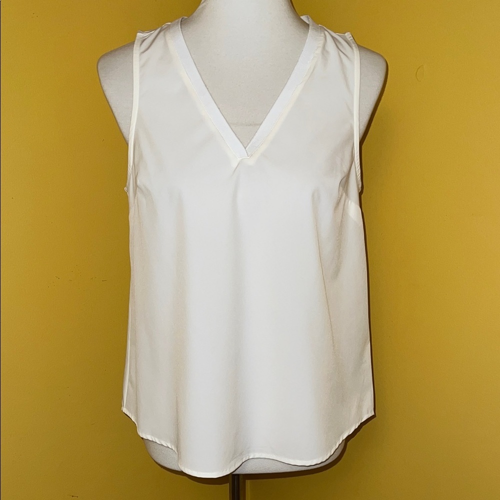 a new day Cream V-Neck Tank Top